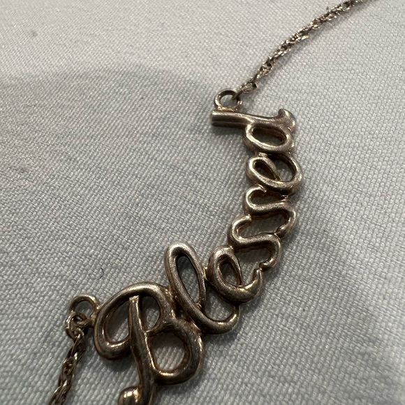 925 Silver 'Blessed' Necklace - Picture 4 of 14